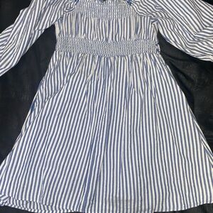 Blue Striped Kids Dress